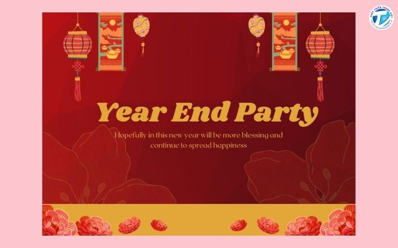 Băng rôn tất niên đẹp tạo điểm nhấn cho không gian sự kiện